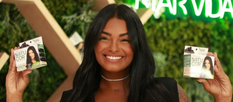 Cabelo tingido com Natucor