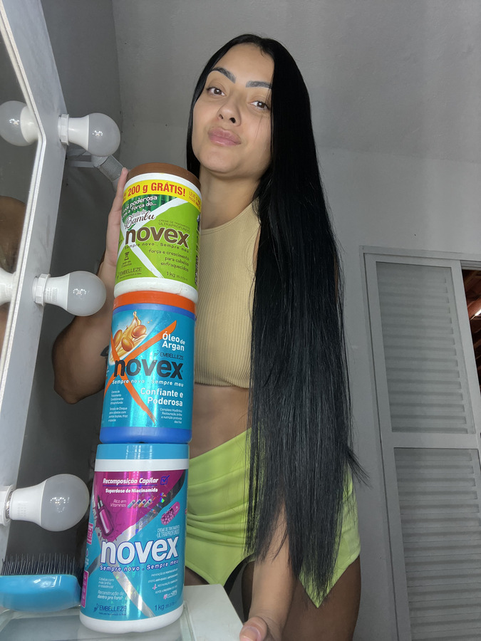 Cronograma capilar para cabelo com henê