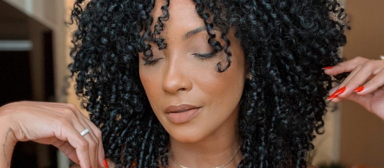 Cabelo preto no inverno