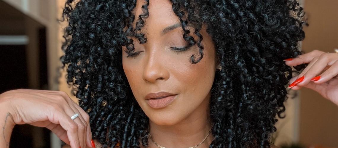 Cabelo preto no inverno