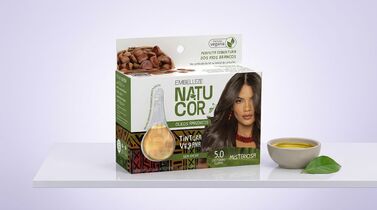 Embalagem da tintura vegana Natu Cor 5.0