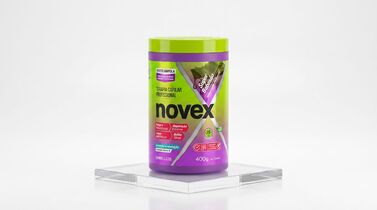Pote de 400g de máscara Novex para cabelo